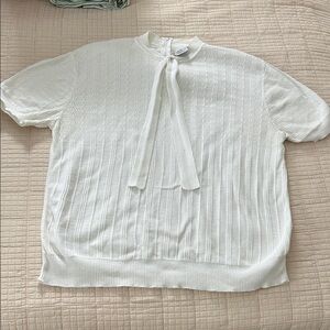Vintage Lady Exmoor White Sweater